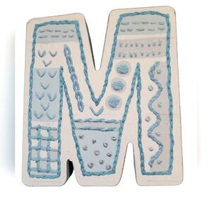 M Letter shelf sitter or wall hanger